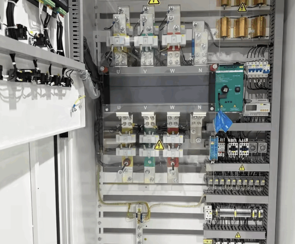 Dual power automatic switchgear for diesel generators